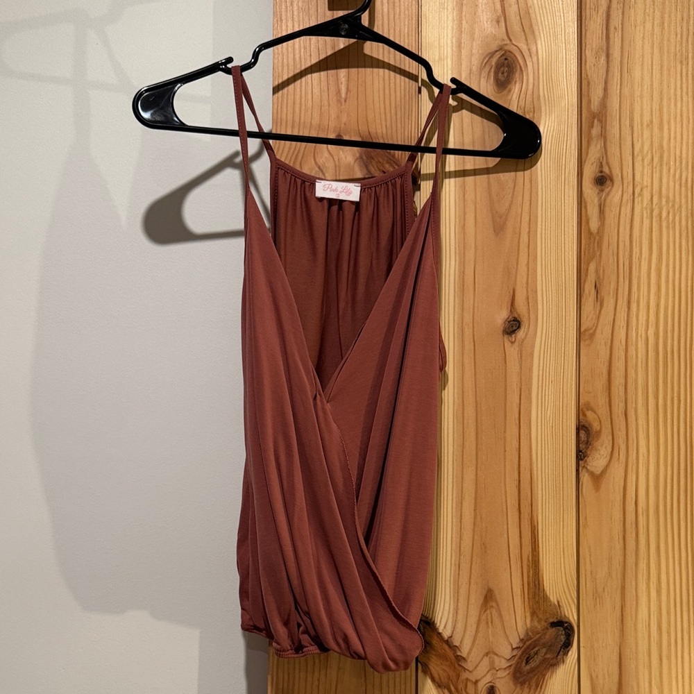 Elegant Rustic Red Blouse
